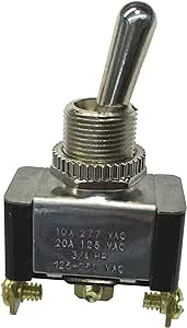 Gardner Bender GSW-12 Heavy-Duty Electrical Toggle Switch, SPDT, ON-ON, 20 A/125V AC, Screw Terminal