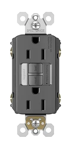 Pass & Seymour 1597NTLTRBKCC4 15 Amp Lighted & Self Test GFCI Black