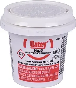 Oatey 30013 Paste Flux, 4-Ounce, Yellow