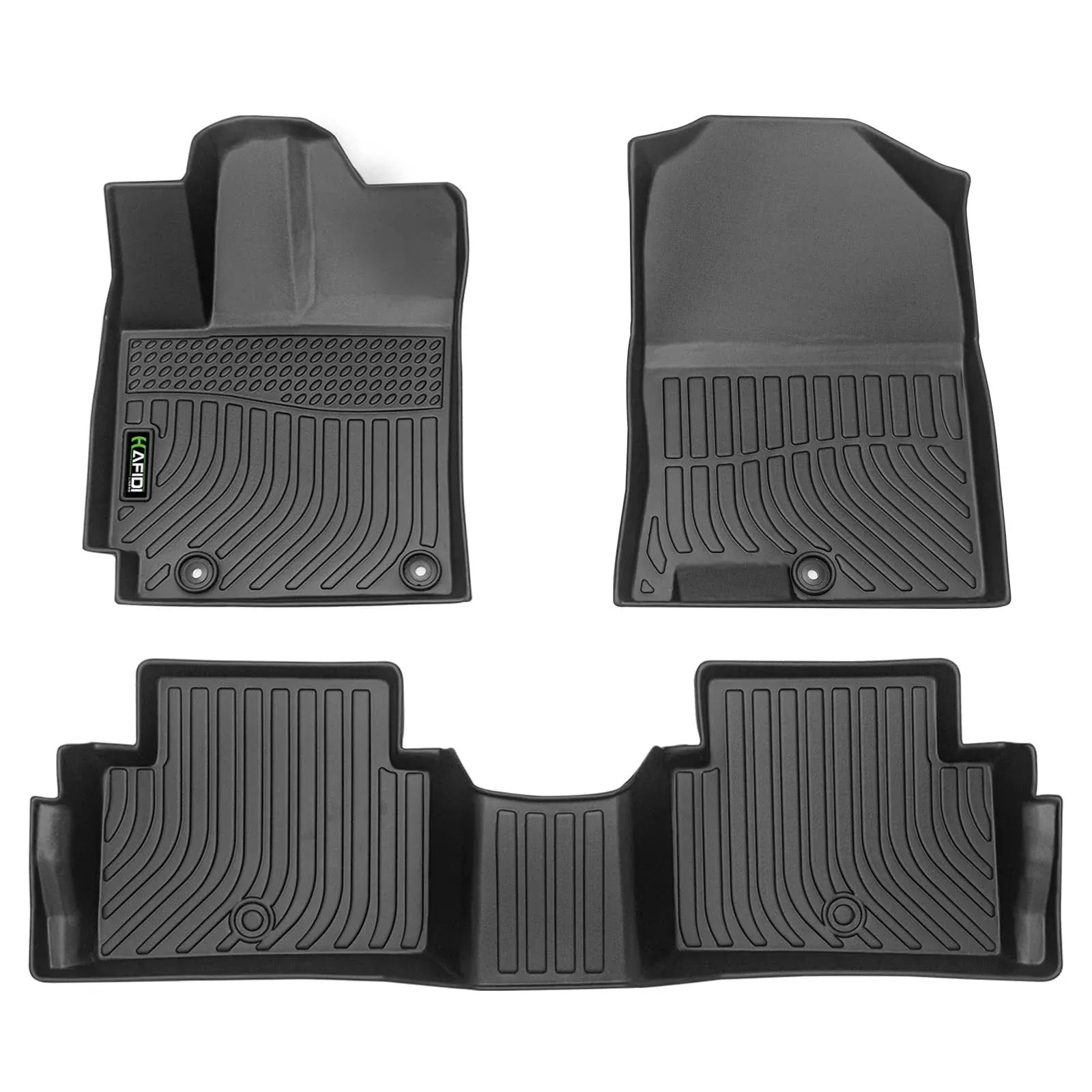 HAFIDI Floor Mats Custom for Hyundai Kona 2018-2023/ Kona N 2022-2023 (No Electric Models) All Weather Protection TPE Heavy Duty Automotive Floor