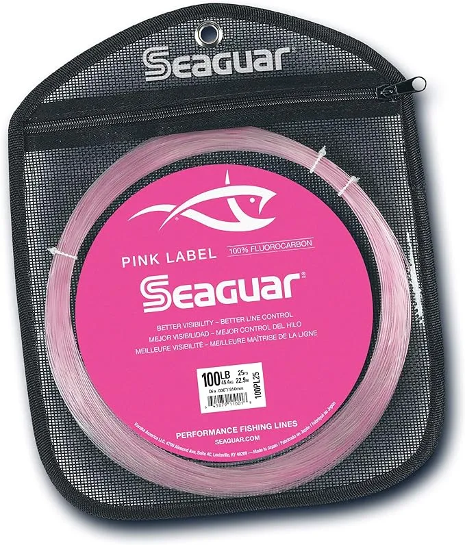 Seaguar Pink Label 100% Fluorocarbon Leader 25 yd./100 lb.