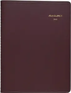 AT-A-GLANCE Recycled Weekly Appointment Book, 8 x 11 Inches, Winestone, 2013 (70-950-50)