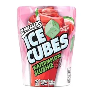 ICE BREAKERS ICE CUBES Watermelon Slushie Sugar Free Gum