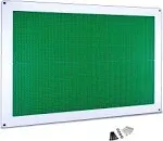 Creative QT XL Play-Up Building Brick, Green, 34"x44" Activity Wall Panel for Kids & Toddlers, Pre-Assembled Makerspace Furniture, Compatible with All Major Brick Brands - Wall Activity Panel for Kids