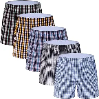 M MOACC Boxers for Men - Men's 100% Cotton Boxer Briefs Underwear Premium Quality Shorts