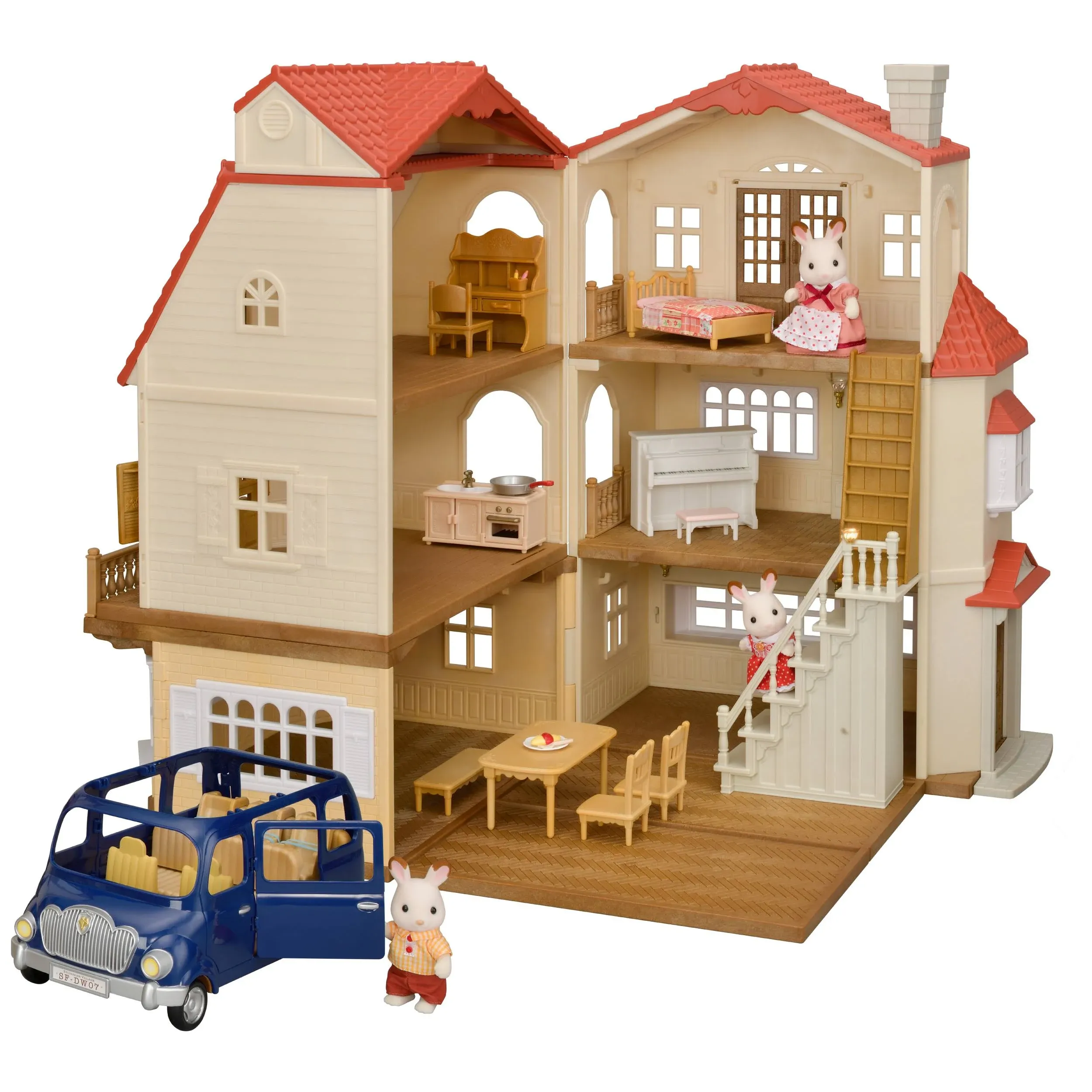 Calico Critters Red Roof Grand Mansion Gift Set