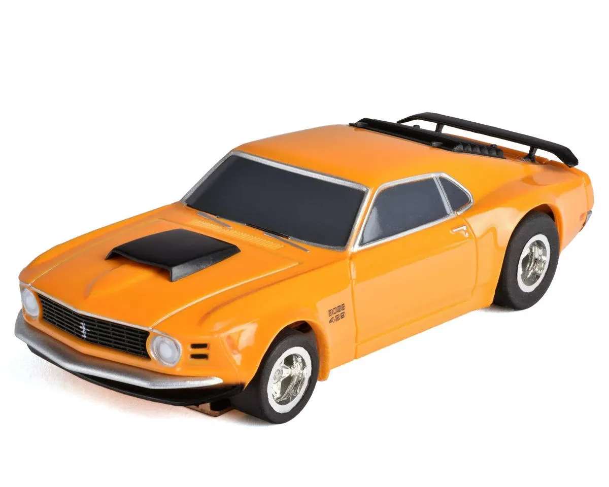 AFX 1970 BOSS 429 FORD MUSTANG ORANGE MEGA G PLUS FITS MOST HO SLOT CAR TRACKS !