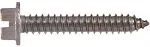 823098 Stainless Steel Hex Washer Head Slotted Sheet Metal Screw, 10 x 2-Inch, 100-Pack, 2 inches, Brown