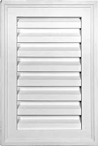 Ekena Millwork 18"H x 12"W Vertical Gable Vent Louver