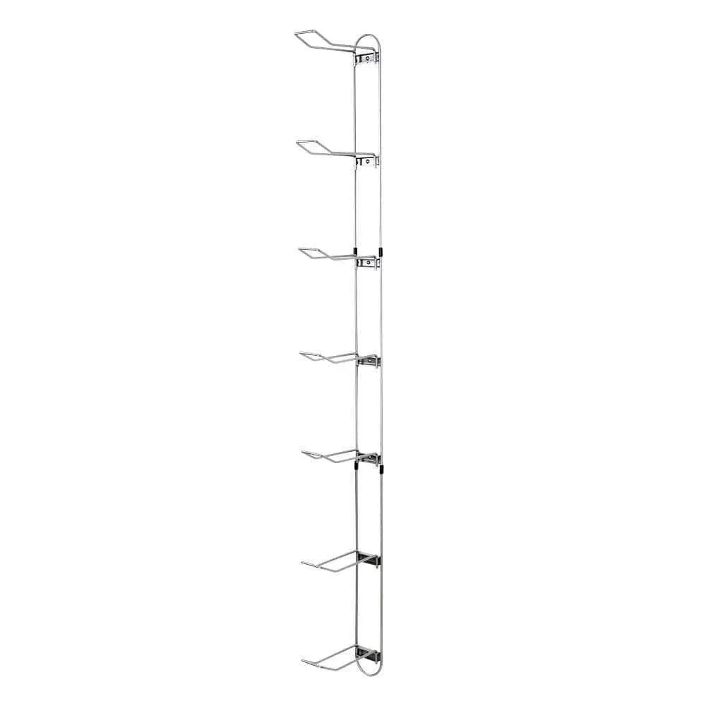 John Sterling 0027-PM Platinum Steel 7-Shelf Ball Rack 63-1/8 H x 3-1/2 W in.