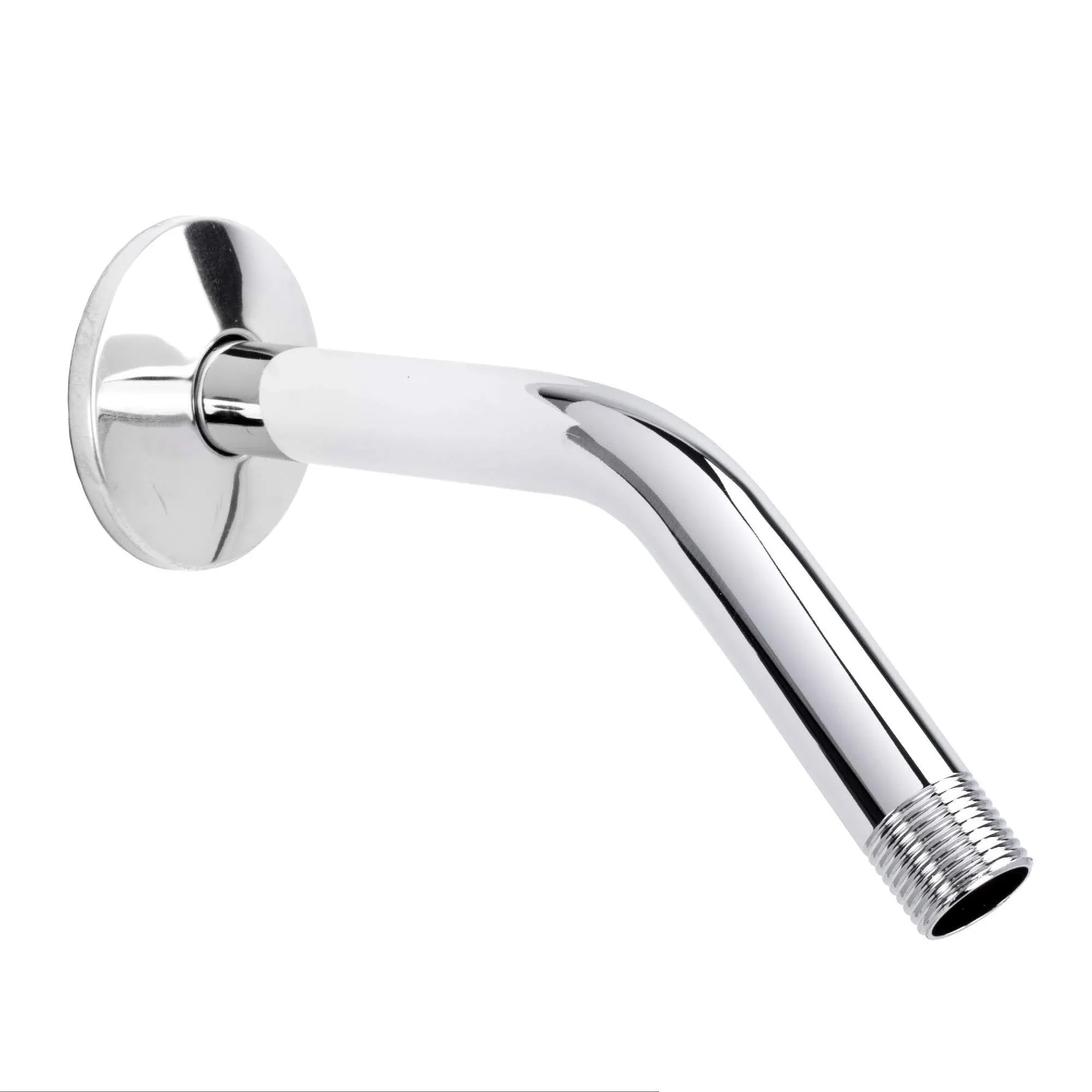 VETTA 8 Inch Shower Arm and Flange, Stainless Steel Construction, Shower Head Extension Extender Pipe Arm, Chrome Finish