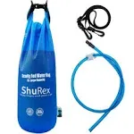 Shurex Gravity-Fed Water Bag for Sawyer Survival Water Filter Straw 1.5 Gal L...