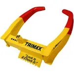 Trimax Universal Heavy Duty Pair of Wheel Chock Locks 7&#034; to 11&#034; with Carrier Bag