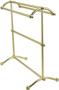 Kingston Brass SCC2297 Edenscape Freestanding Towel Rack, Brushed Brass