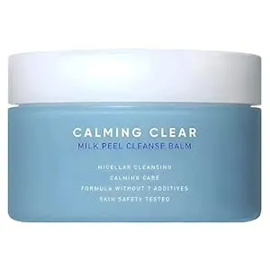 Leaders Calming Clear Milk Peel Cleanse Balm – Makeup Remover, Exfoliating, Deep Cleaning for Pores & Hydrating Cleanser for Smooth Skin Texture & Prevent Dead Skin Cells Buildup, 180ml (6.08 fl. oz.)