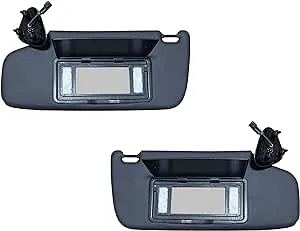 Sun Visor for Chevy Blazer S10 1995-2005 Driver & Passenger OE Quality (Black + Light)