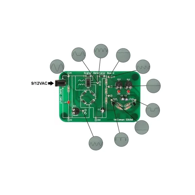 Velleman EDU06 Oscilloscope Educational Electronic Kit