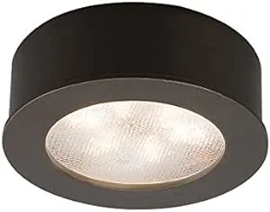 WAC Lighting HR-LED87-27-DB 3000K Soft White Round LED Button Light, Dark Bronze