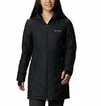 Columbia Women's Heavenly Long Hooded Jacket, Size: Medium, Black