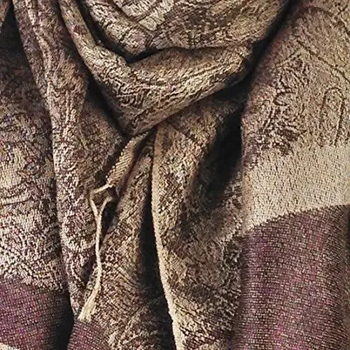 PASKMLNA Paisley Jacquard Pashmina Shawl Wrap Scarf Stole