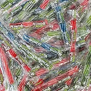 Sour Punch Twists, 3 Inch Individually Wrapped Candy, Bulk, (1 Lb.), Blue Raspberry, Cherry, Strawberry & Apple, Great for Easter Baskets and Egg Hunts, Movie & Game Night Treats and More! (1 Lb.)