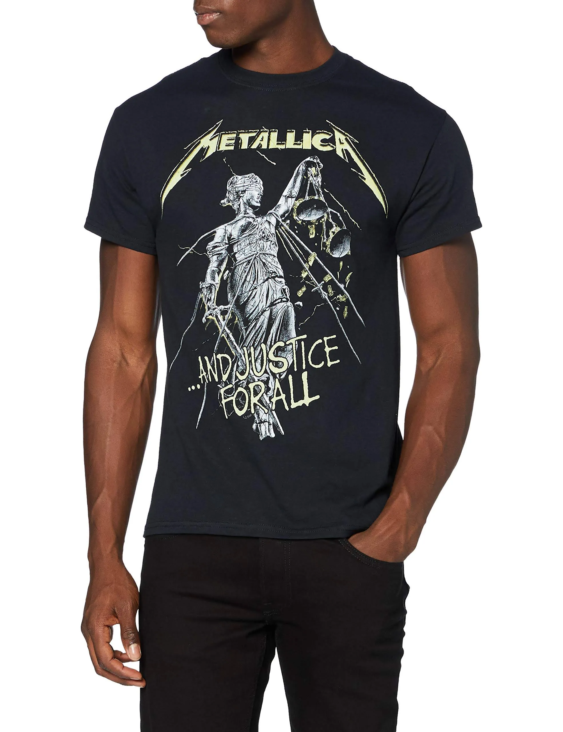 Metallica T-Shirt - And Justice for All Tracks (Back Print) - Unisex O