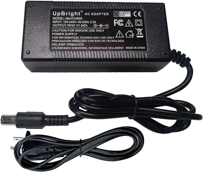 UpBright 12V AC/DC Adapter Compatible with Jackery Portable Power Station Explorer 160 240 E160 E240 Honda HLS290 167Wh 240Wh 14.4V Lithium ion Battery YHY-12005000 DS120060C8-W 12-30V 3.5A 5A Charger