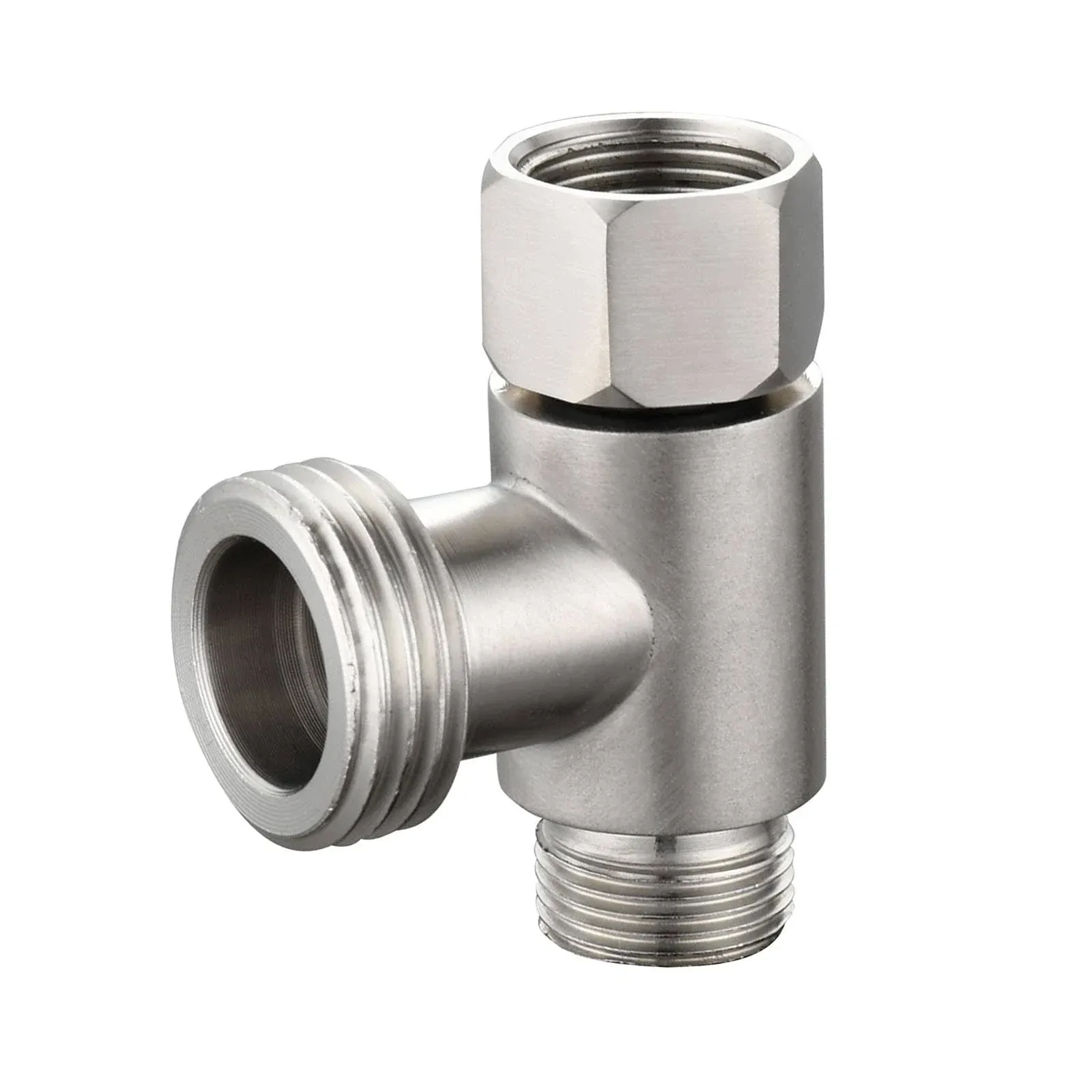 Bidet T Adapter, Biveah Stainless Steel Angle Stop Add-A-Tee Valve, Kts002Na