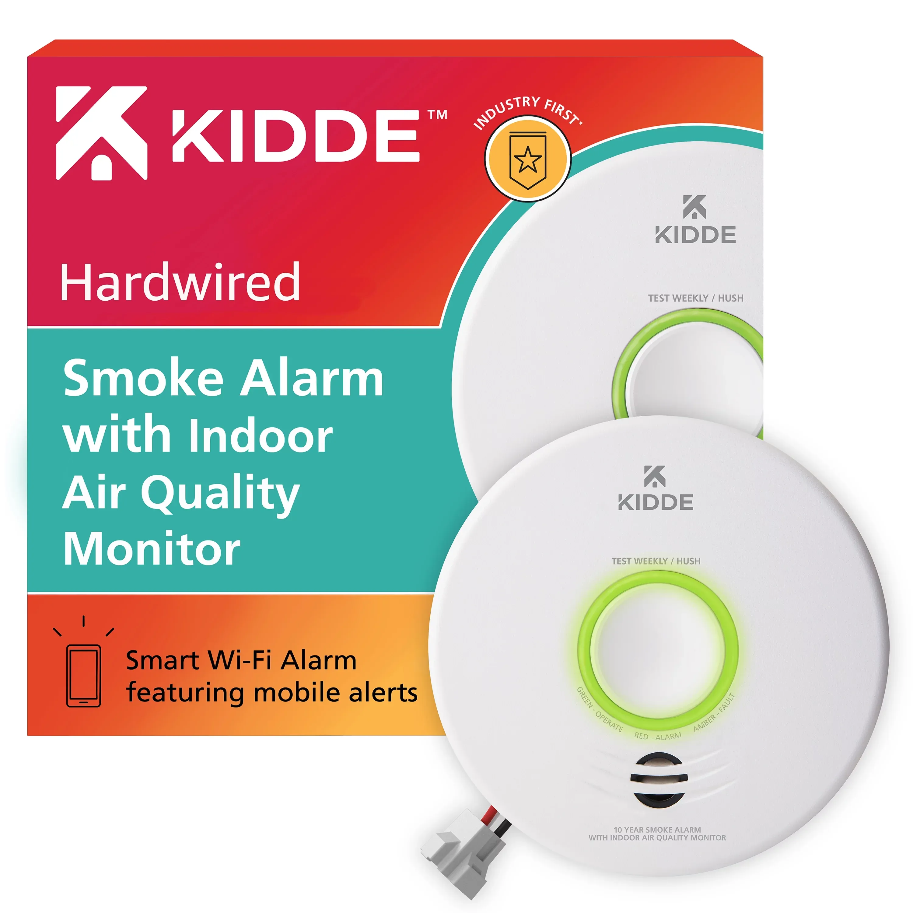 Kidde Smart Smoke Detector with Indoor Air Quality