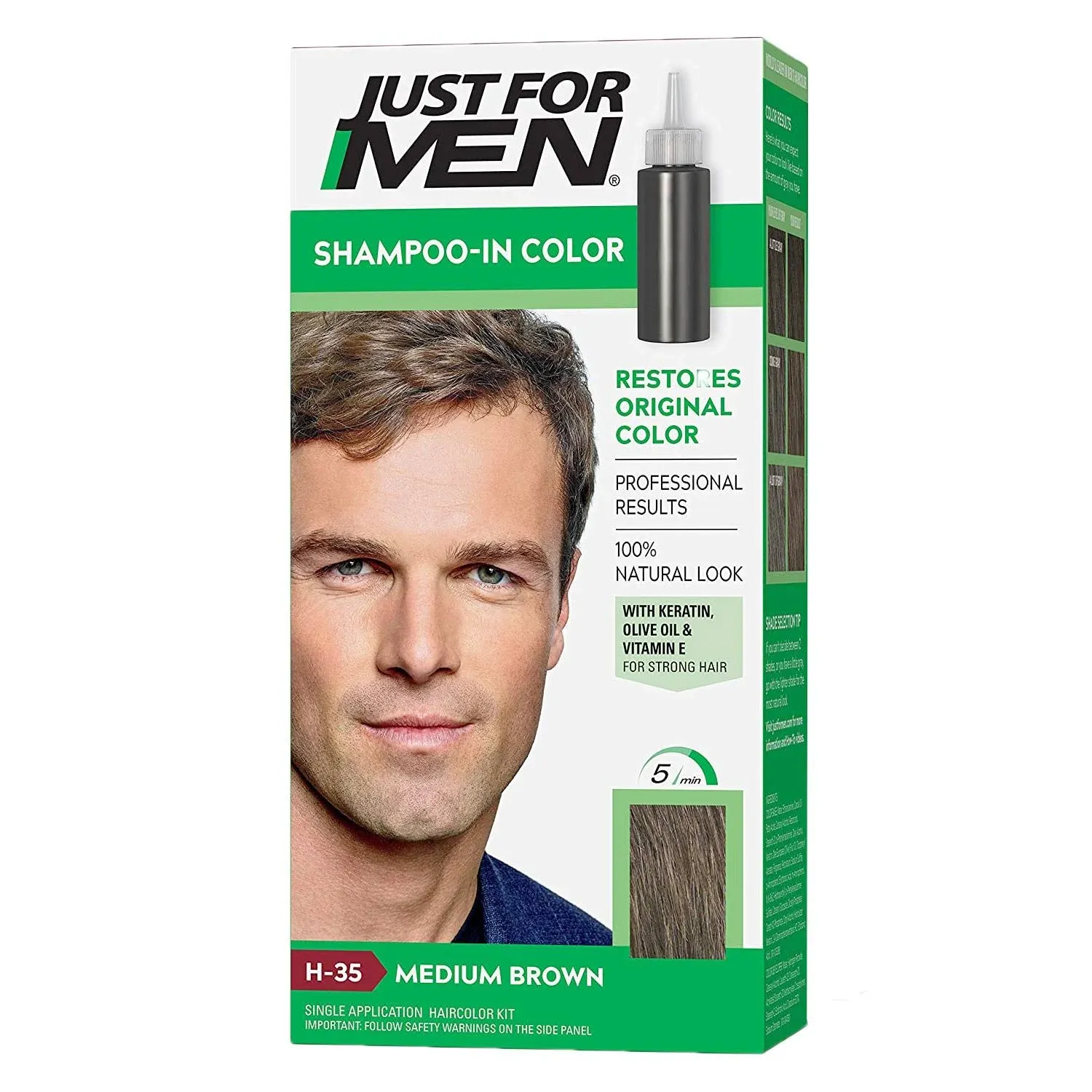 Just For Men Shampoo-In Color, Light-Medium Brown H-30