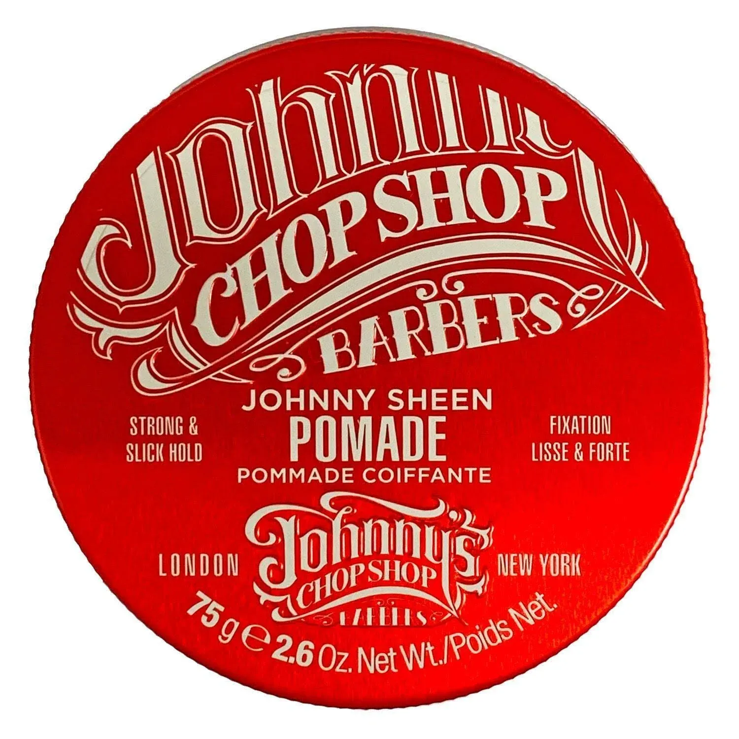 Johnny&#039;s Chop Shop Sheen Hair Pomade 75g - water based, long lasting  shine