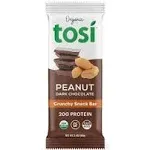 Organic Tosi Peanut Dark Chocolate Protein Bar 2.4 oz Vegan