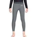 Kids' Plain Gray Compression No-Gi BJJ Spats