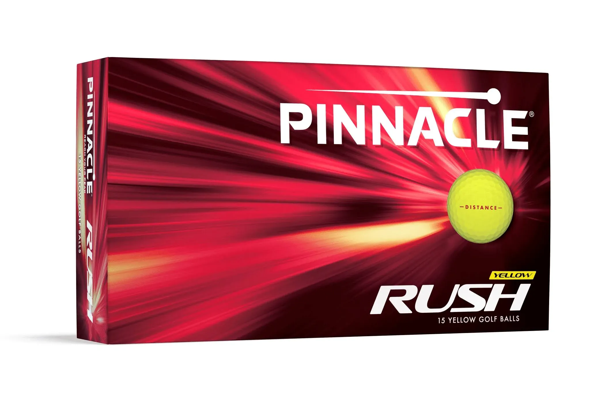 Pinnacle Rush Golf Balls - 15-Pack - Yellow