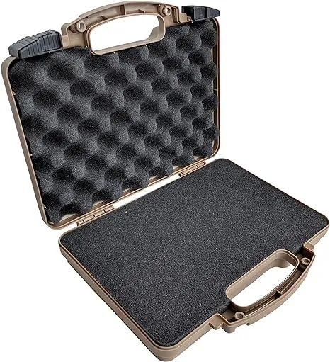 Cedar Mill Fine Firearms TSA Approved Gun Case - Gun Safe for Handgun & 9mm Pistol, Revolver - Hard Case - Travel Gun Carrying Case - Airline Approved Gun Case - Handguns Cases - 12.3” x 10.5”