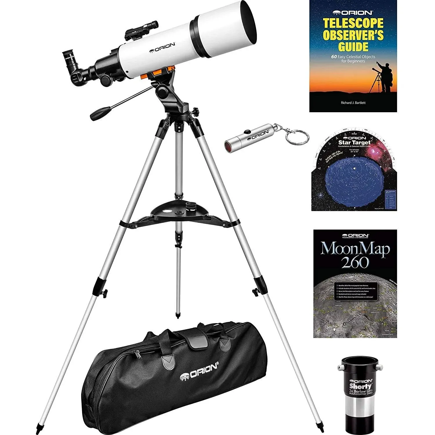 Orion StarBlast 102mm Altazimuth Travel Refractor Telescope