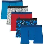 Hanes Boys 5-Pack Boxer Briefs