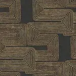 RoomMates Zulu Signature Peel & Stick Wallpaper Black & Gold