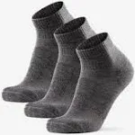 DANISH ENDURANCE 3 Low Cut Outdoor Hiking Socks in Merino Wool, Women & Men, 3-Pack