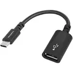 AudioQuest DragonTail Carbon USB A to C Adapter