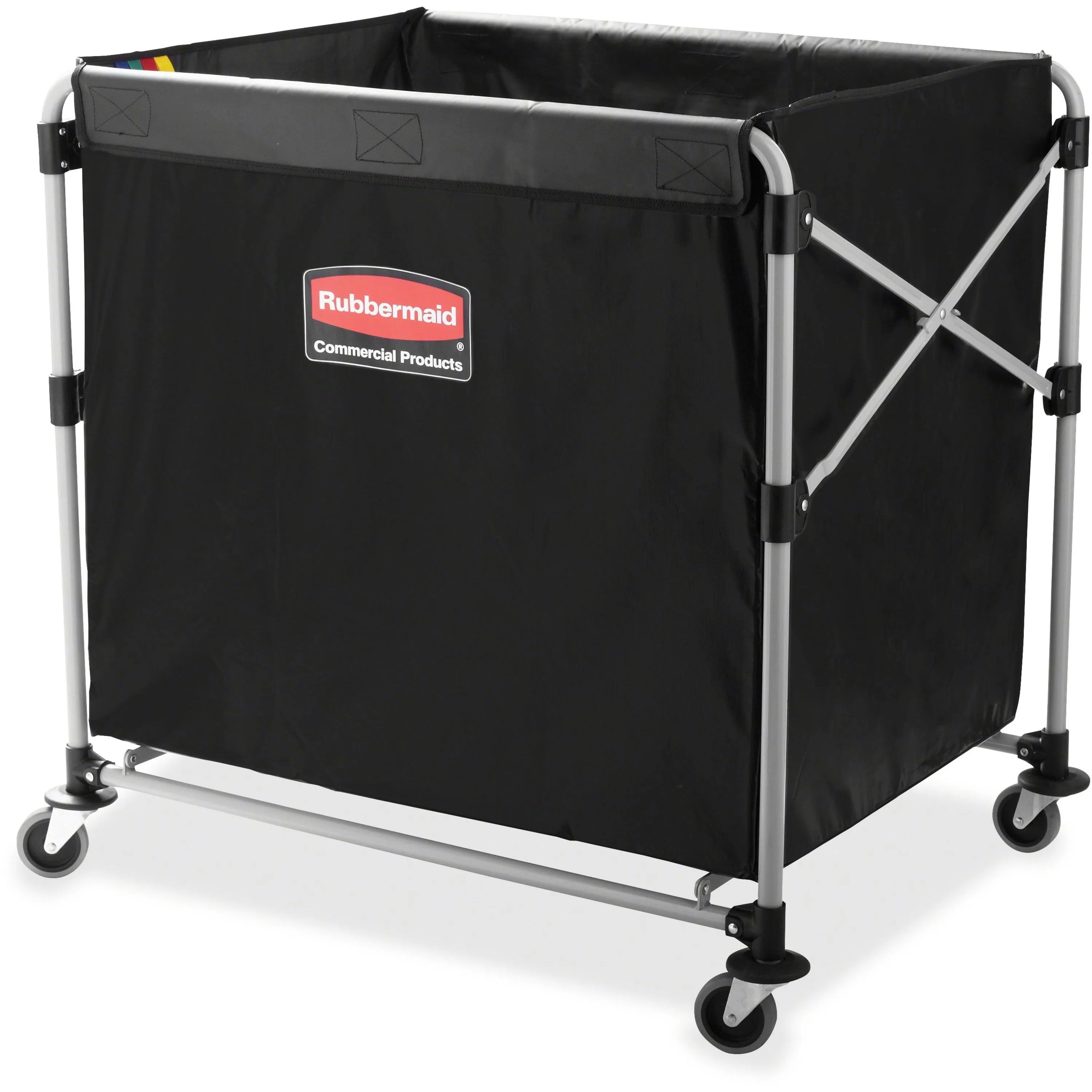 Rubbermaid 8-Bushel Collapsible X-Cart, Black,