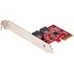 StarTech.com SATA PCIe Card, 2 Port PCIe SATA Expansion Card, 6Gbps SATA, PCI Express to SATA Adapter, SATA RAID, PCIe to SATA Converter