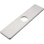 BWE Square 10 Inch Kitchen Sink Faucet Hole Cover Deck Plate Escutcheon Brushed