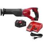 Milwaukee 18V Li-ion Cordless Sawzall Reciprocating Saw w/ 5.0Ah Battery & Charger 2621-21P