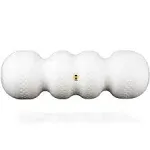 Rollga Basic - The Better Foam Roller for Flexibility, Muscle Recovery, Back & Neck Massage, Exercise. Featuring Stays Clean Technology. (White)