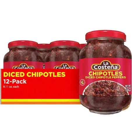 La Costeña Chipotle Diced Peppers, 8.11 Ounce (Pack of 12)