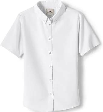 Lands' End School Uniform Girls Short Sleeve Oxford Dress Shirt