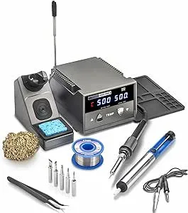 X-Tronic 4008-PRO-X • 75 Watt Soldering Iron Station w/PID Technology • Features: 0-30 Minute Sleep Timer, °C/°F Conversion, and a Mute/Unmute Func • Accessories: 5 Extra Tips, 60/40 Solder, and More