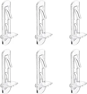 INCREWAY 30 Pack Shelf Support Peg, Clear Plastic Cabinet Shelf Pins, Self-Locking Bracket Clips for Supporting Furniture Kitchen Bookcase Closet Shelf, Fits 5mm Diameter Hole & 20mm Thick Shelf