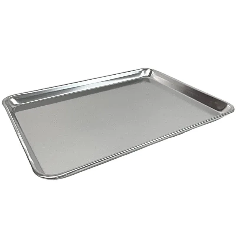 FSE Sheet Pan, Commercial Grade, 20-Gauge Aluminum, Bun Pan, 18" L x 13" W x 1-1/8" H (Half Size)